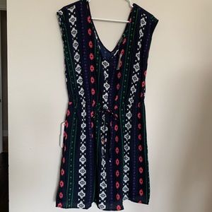 NWT Double V-neck Navy Dress XL